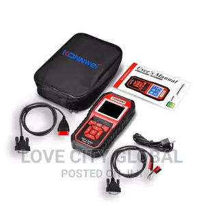 KW870 Car Motorcycle Battery Tester, OBDII Diagnostic Scan
