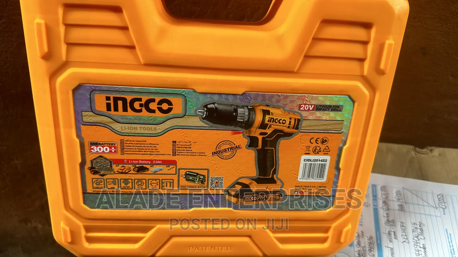 INGCO Impact Drill With Iron Chuck 2.0ah 20v