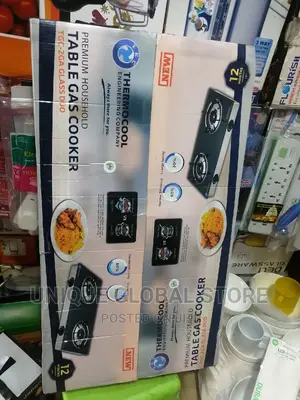 Thermocool Table Glass Top Gas Cooker 2 Burner