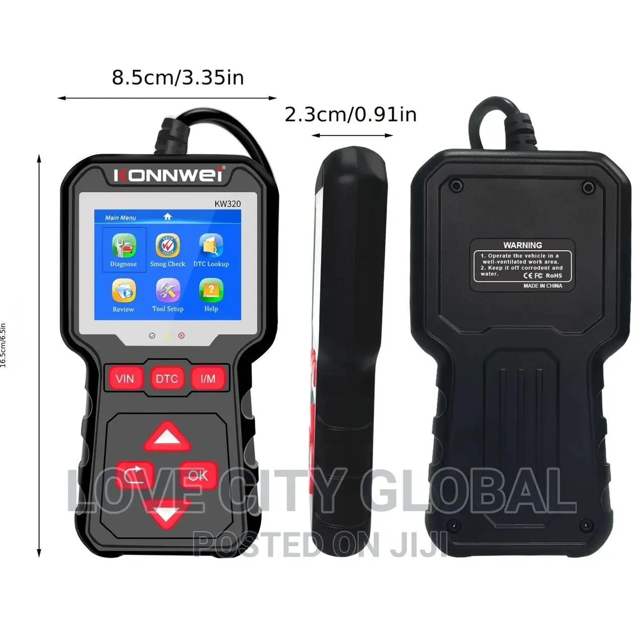 Konnwei KW320 CAN OBD2 EOBD Car Scanner Code Reader Eraser
