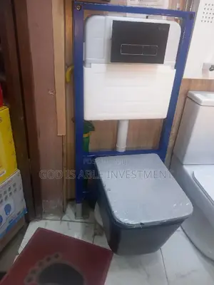 Black Wall Hung Water Closet