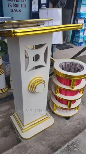 Beautiful Modern Church Pulpit and Offering Bag