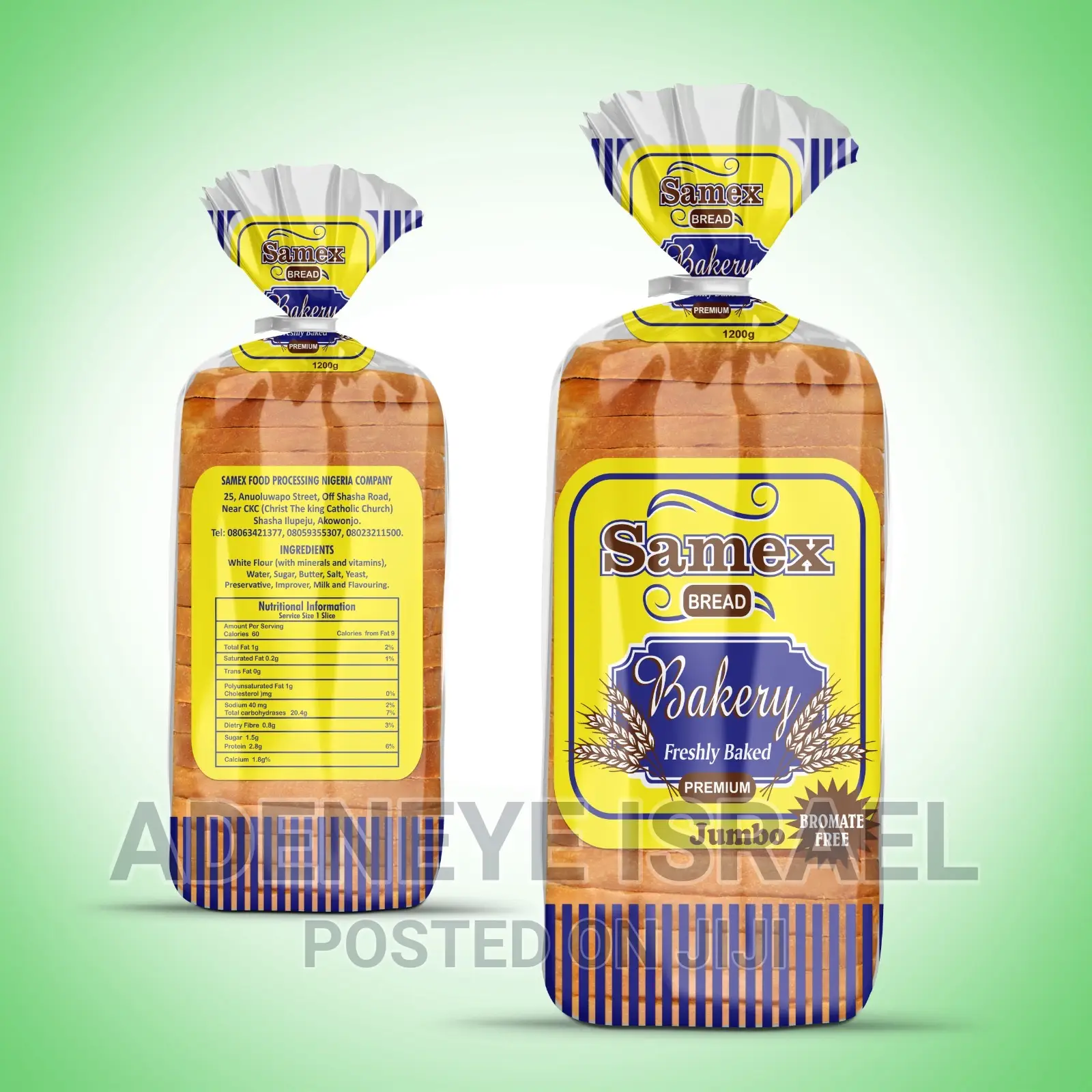 Neatly Printed Bread Wrapper and Designs