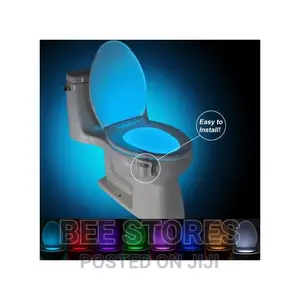 8 Colors Indoor Night Motion Sensor LED Toilet Seat Light