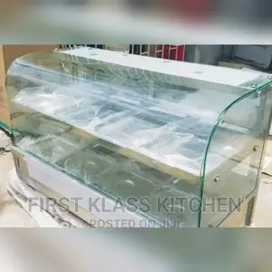 High Quality Curve Glass Bain Marie/Food Warmer