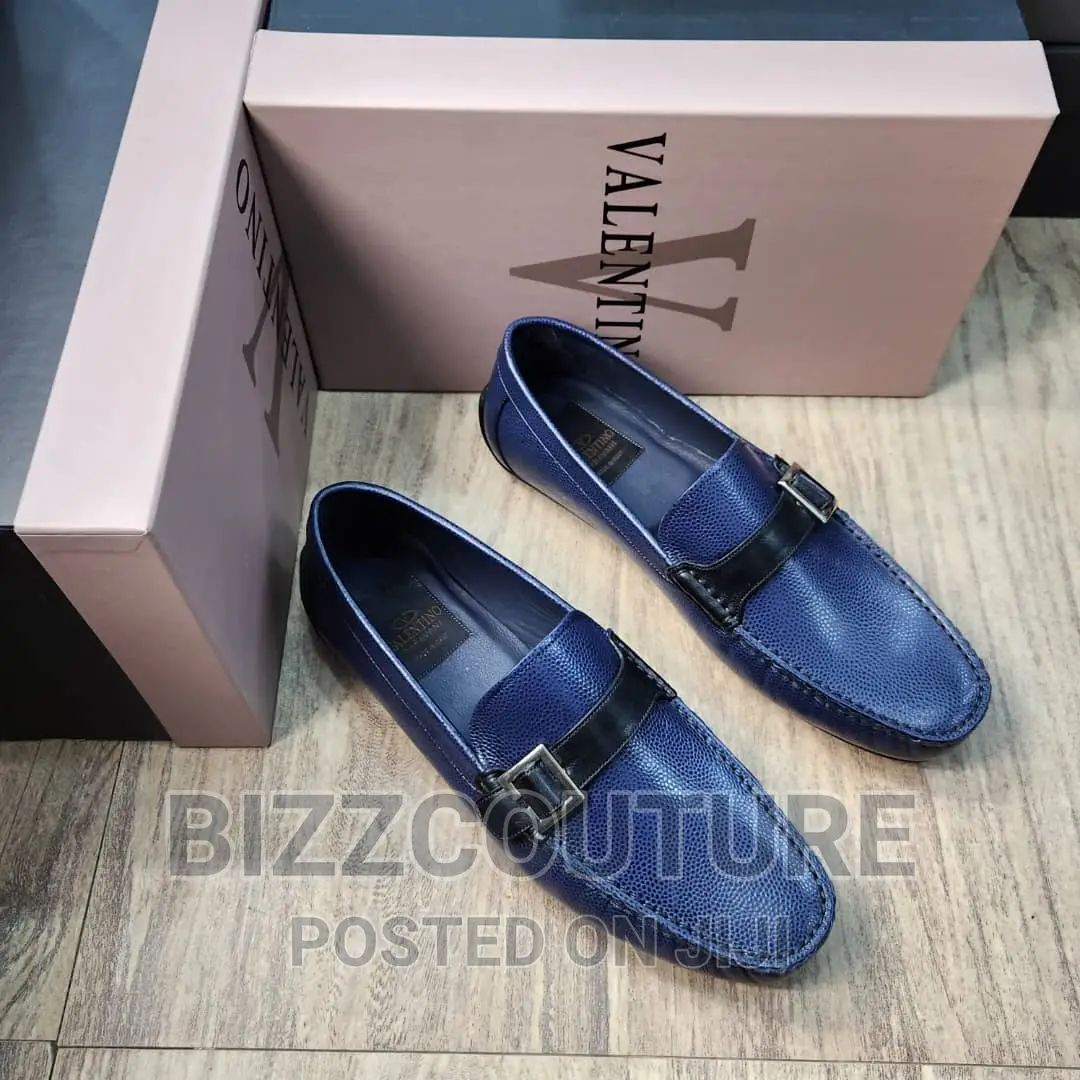 Original Italian VALENTINO Leather Loafers Available Instore