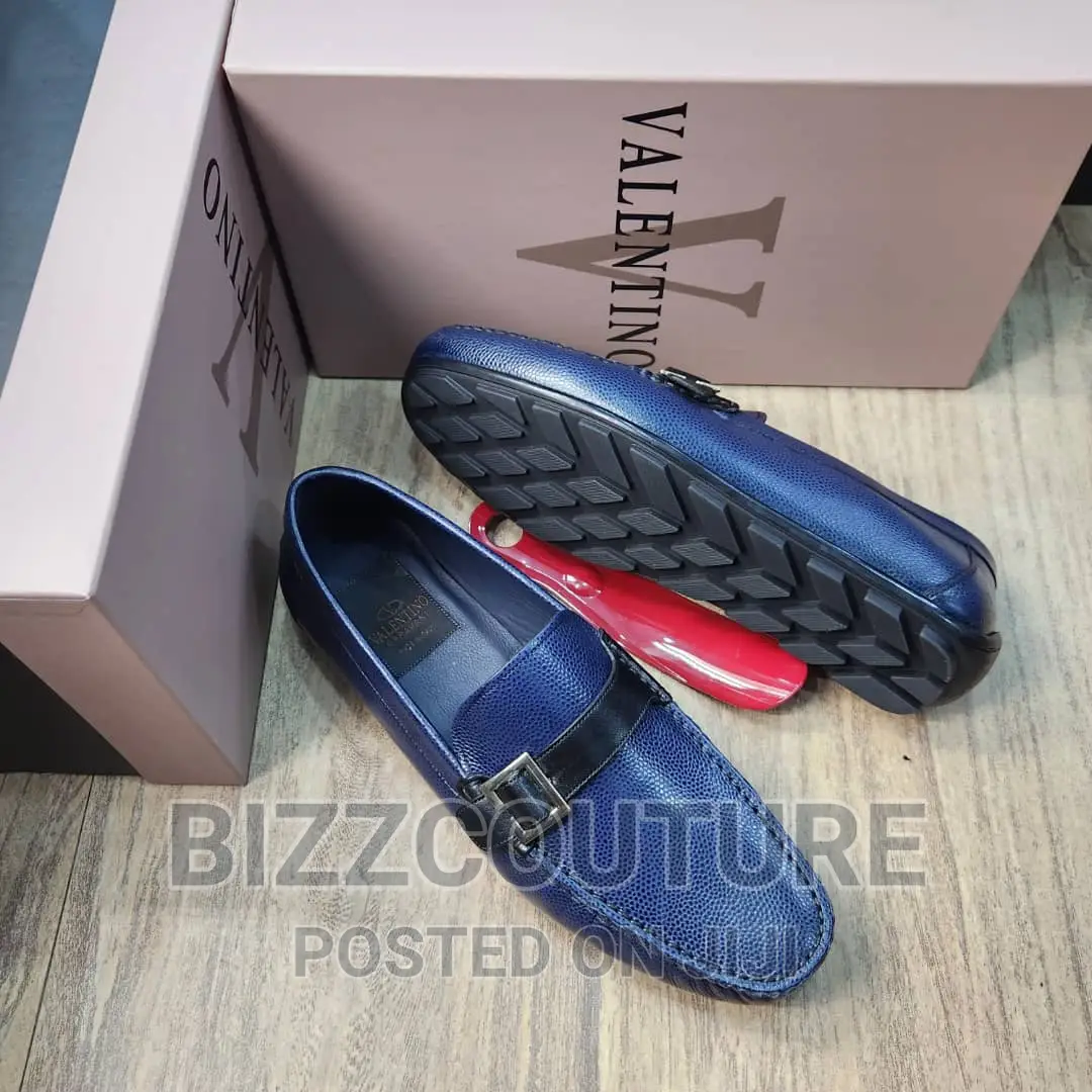 Original Italian VALENTINO Leather Loafers Available Instore