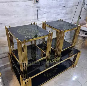 Modern Design Center Table With Two Side Stools