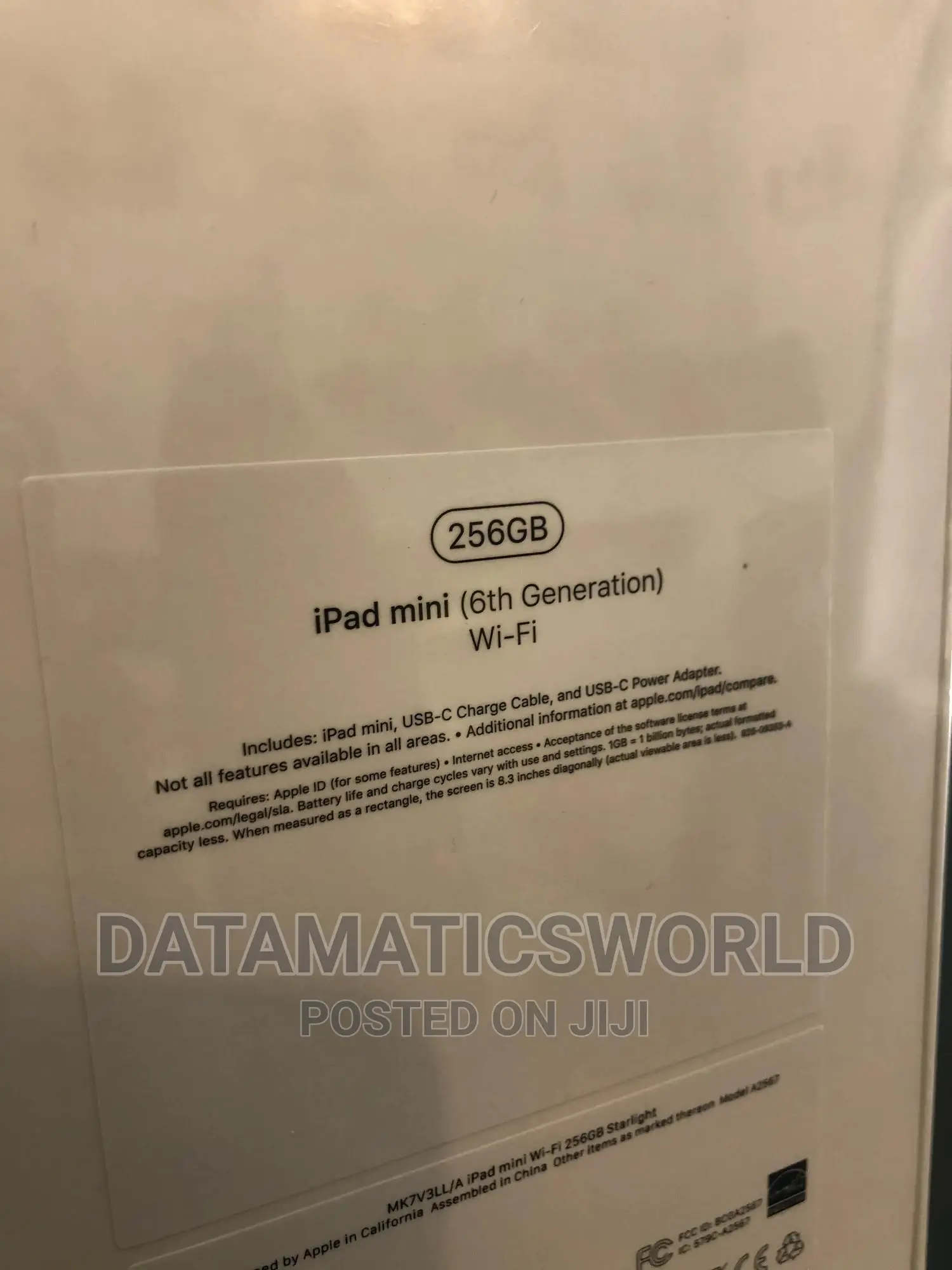 New Apple iPad mini Wi-Fi 256 GB Silver