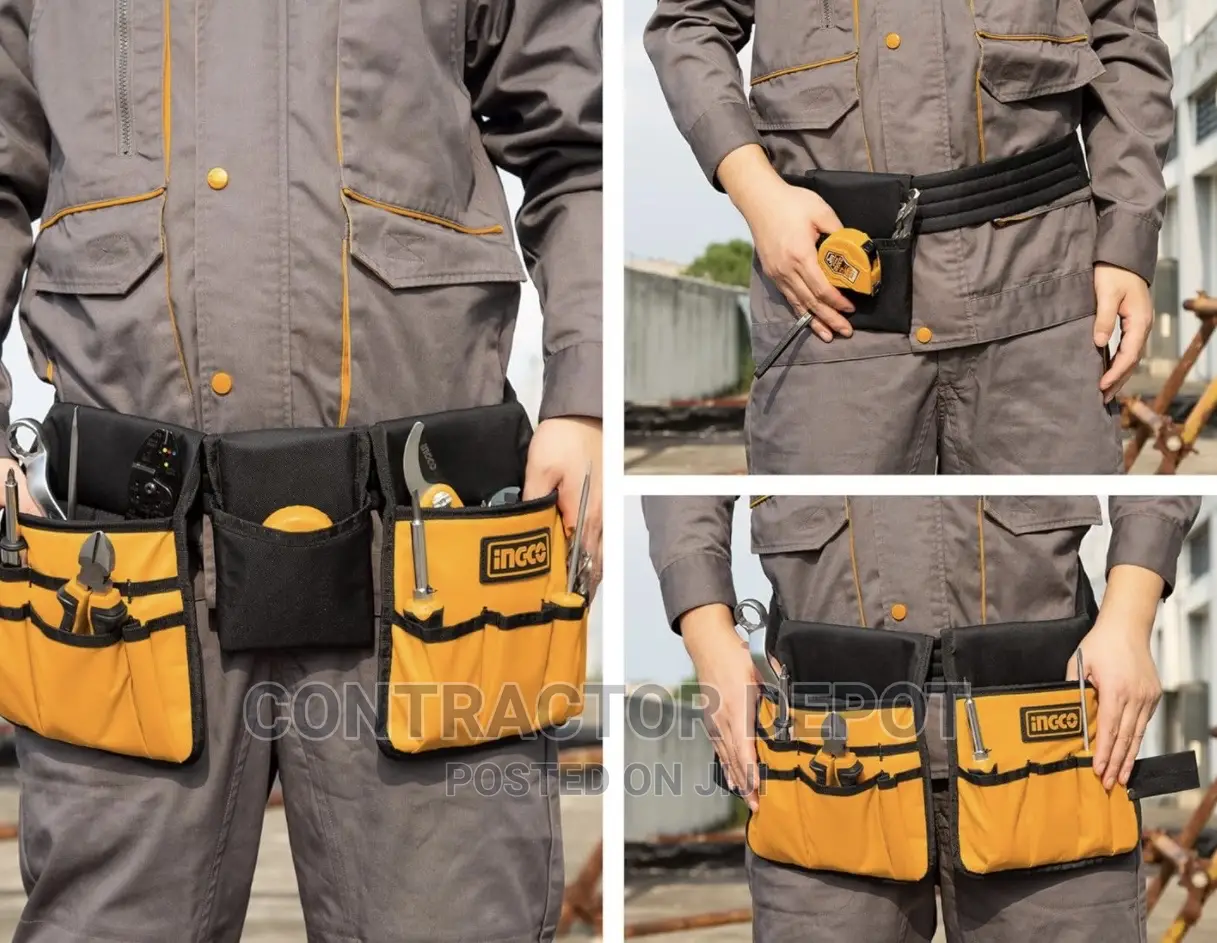 INGCO Tool Belt Pouch 600D Waterproof Polyester Aprons