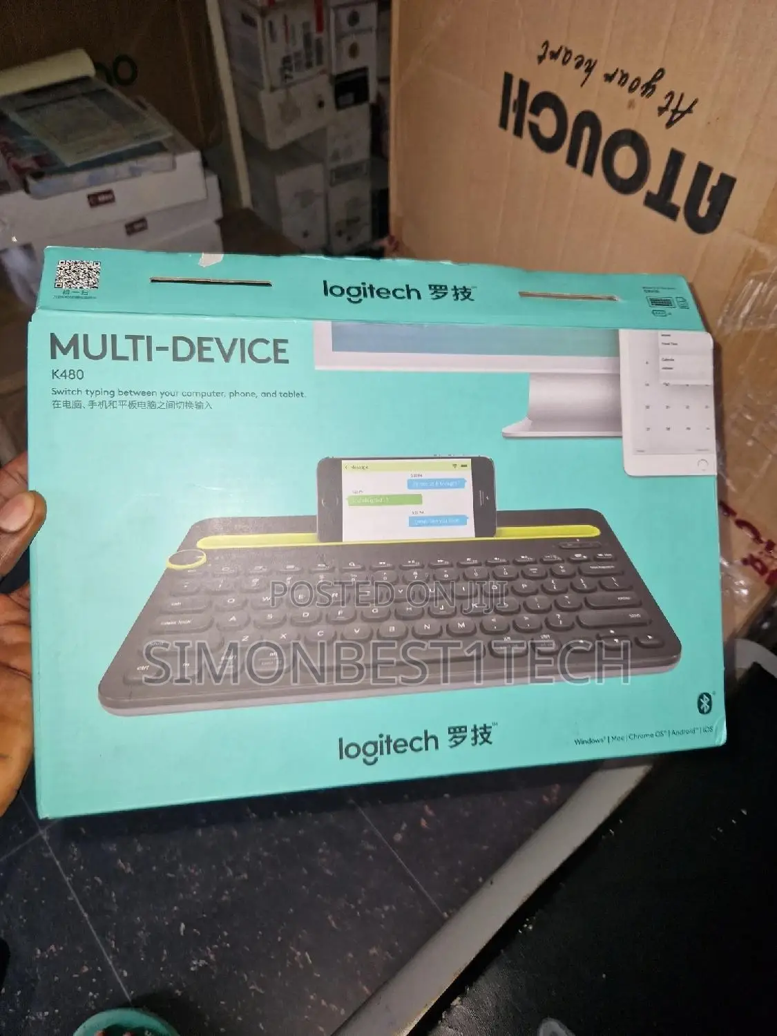 K480 Multi Device Logitech Bluetooth Portable Keyboard.