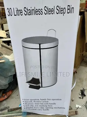 30 Litres Stainless Steel Pedal Bin