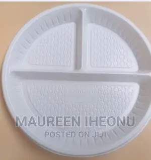3 Compartment Plate - A Pack of 25pcs