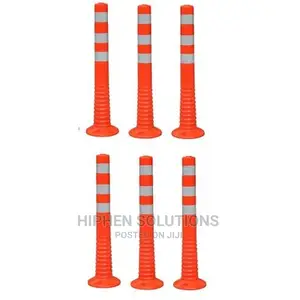 Surface Mount Delineator Reflective Warning Post - 6 Pieces