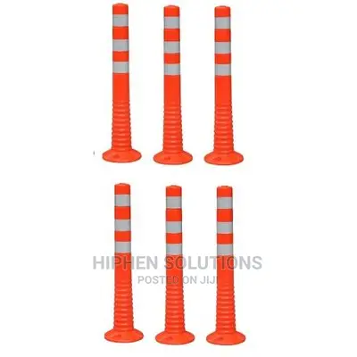 Surface Mount Delineator Reflective Warning Post - 6 Pieces