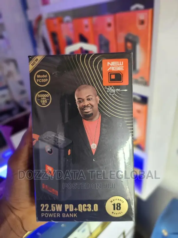 New Age 50000mah Smart Digital Power Bank With Type C Input in