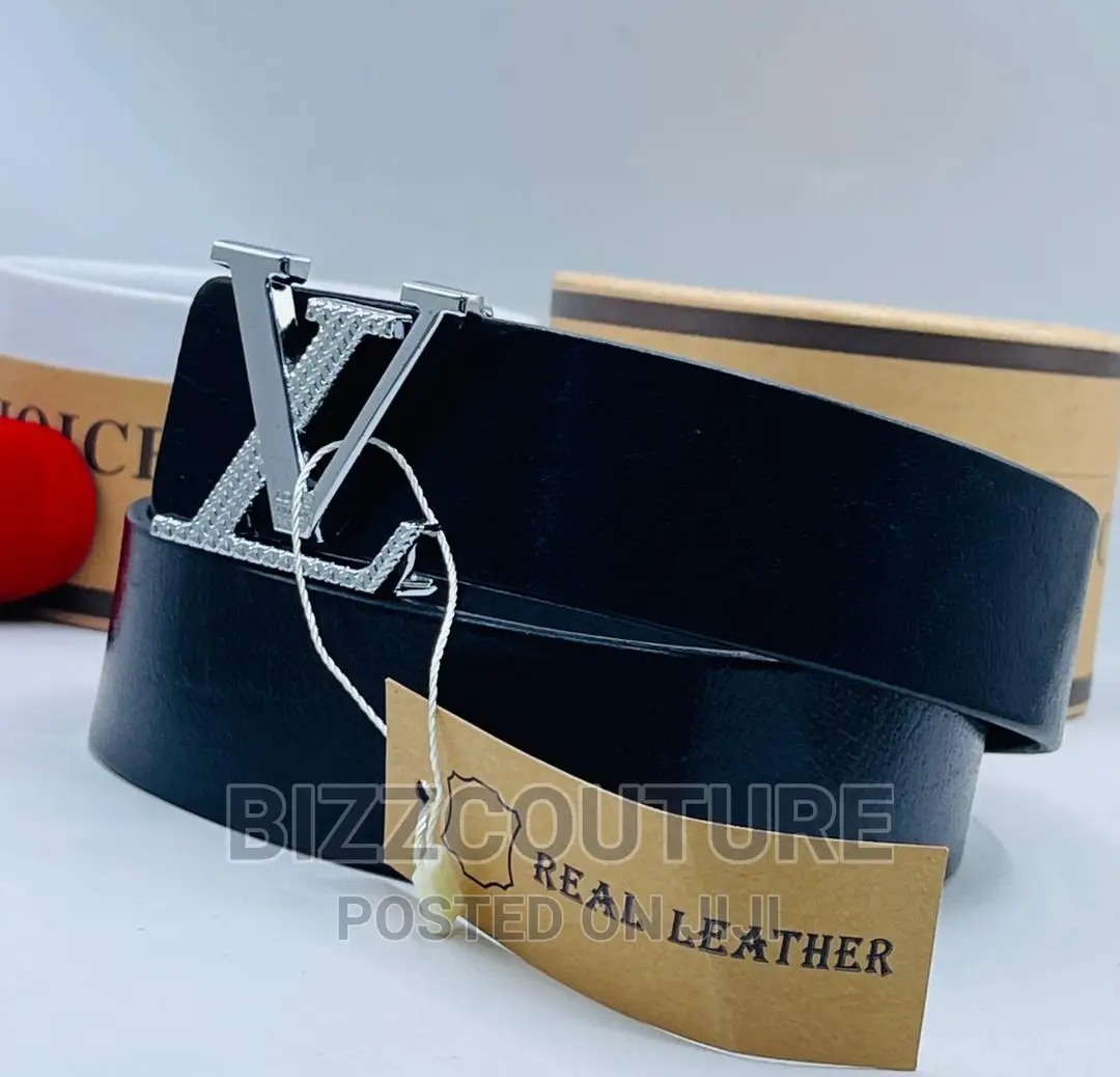 Original Louis Vuitton Leather Belts Available in Store