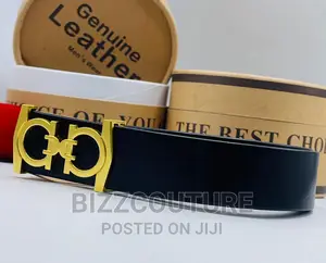 Original SALVATORE FERRAGAMO Leather Belts Available Instore