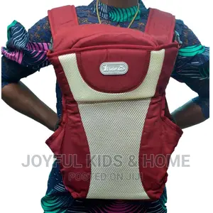Baby Carrier With Head Cover-Red and Blue