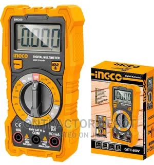 Ingco Digital Multimeter, 2000 Counts | LCD With Backlight