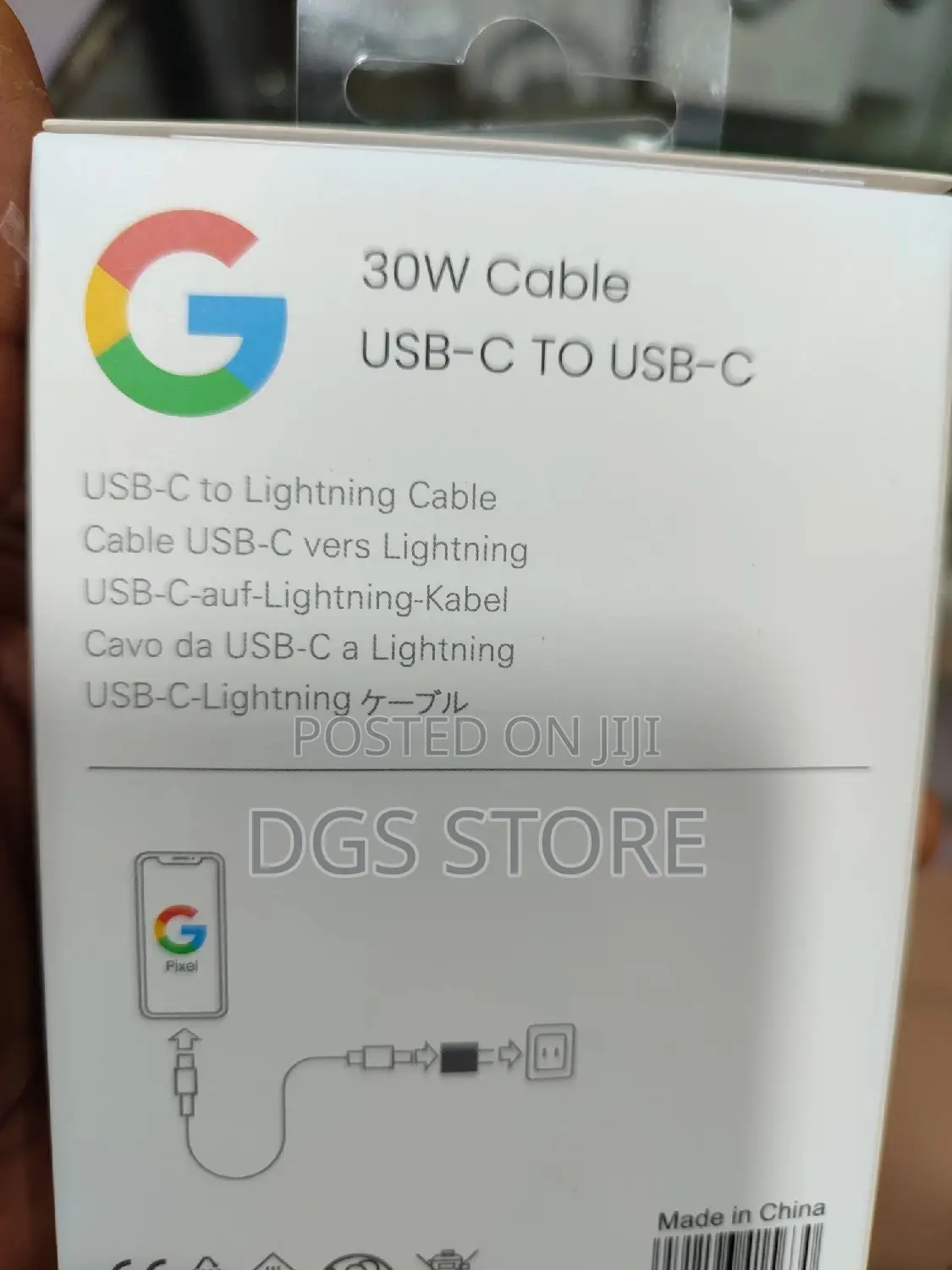 Google Pixel 30w Cable Usb C to USB C