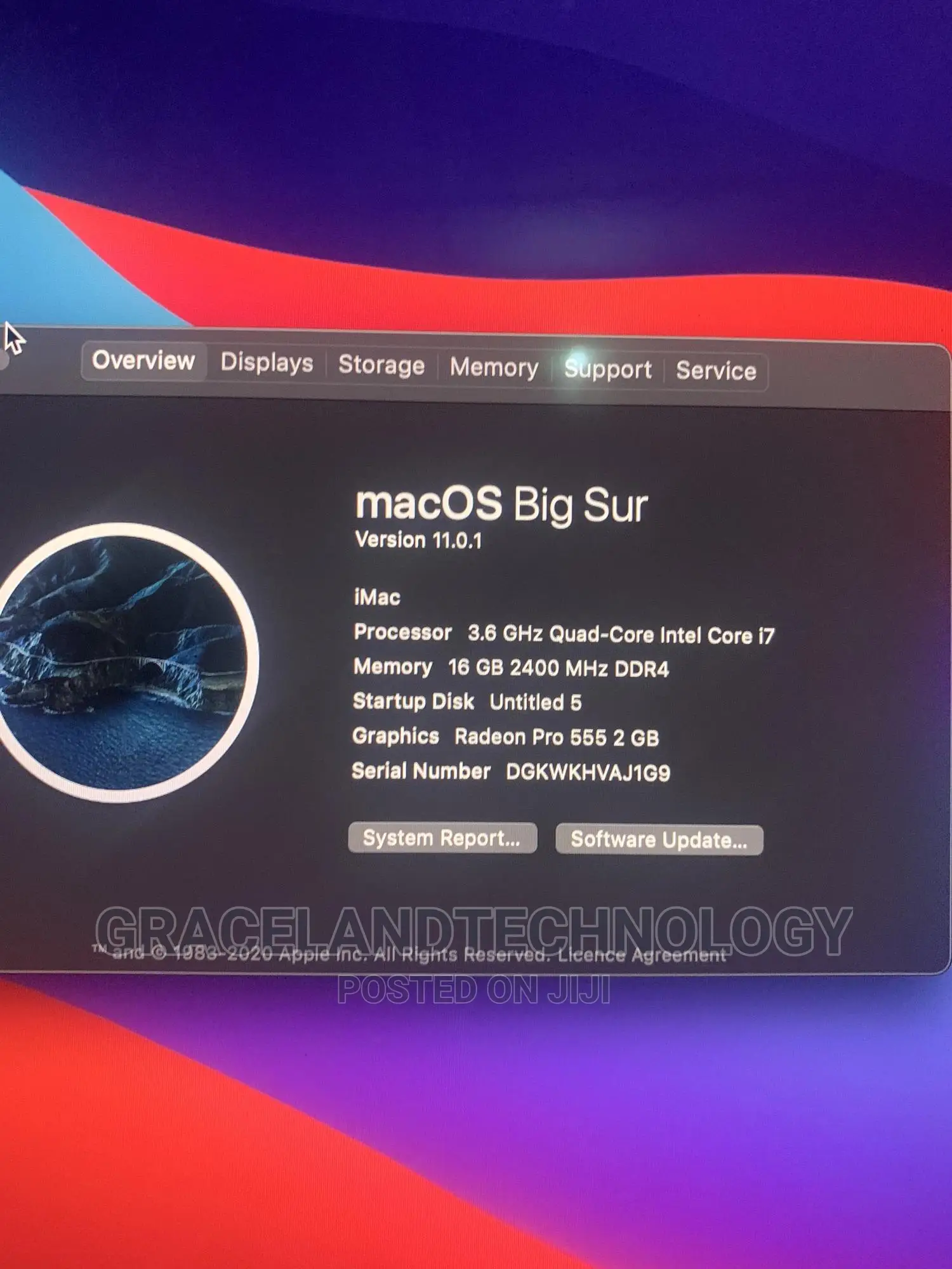 Desktop Computer Apple iMac 16GB Intel Core i7 SSD 1T