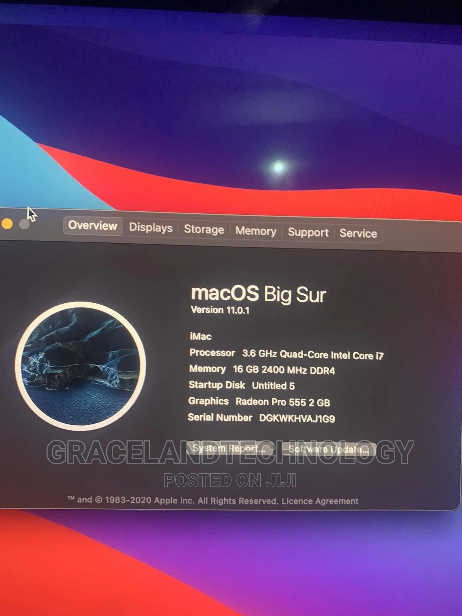 Desktop Computer Apple iMac 16GB Intel Core i7 SSD 1T