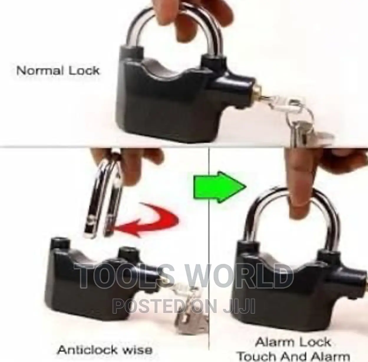 Security Alarm Lock Padlock