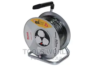 3 Plugs Electric Extension Cable Reel 50m X 2.5mm