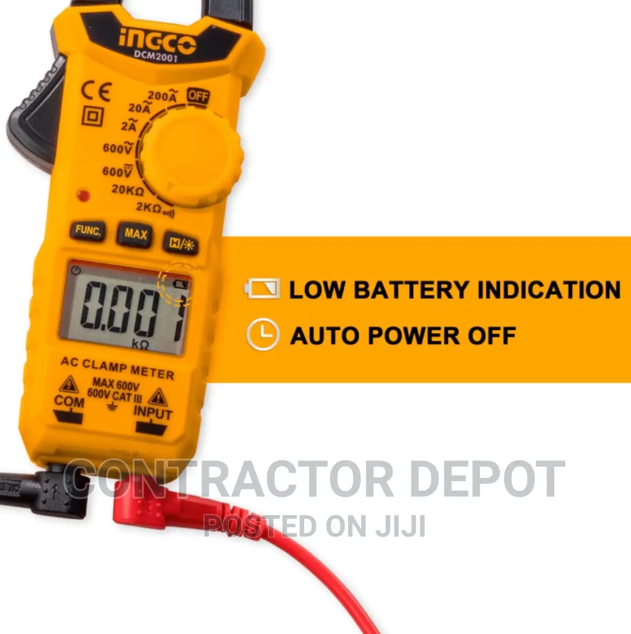 Ingco - Ac Clamp Meter Dcm2001