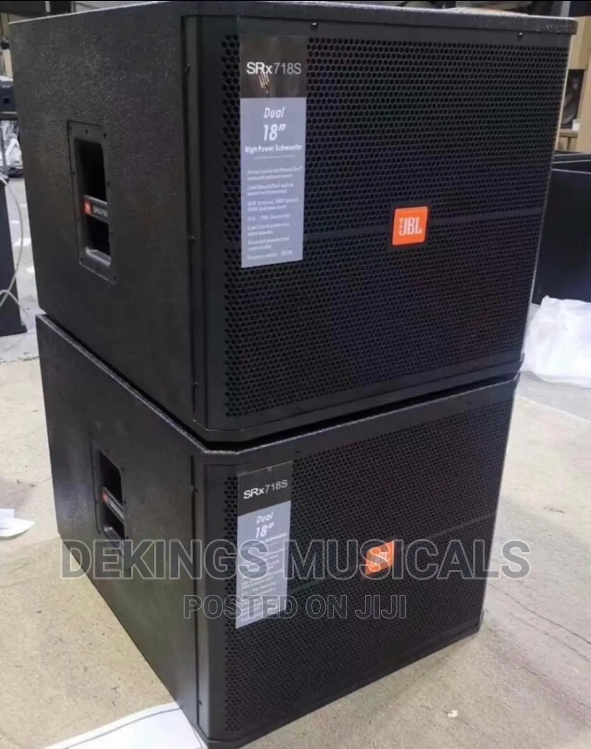 Original Jbl Single 18 Inches Sub Speaker Passive Srx-718s
