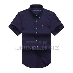 Original Polo Ralph Lauren Men Short Sleeve Checkers Shirt