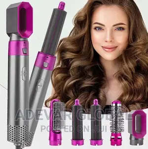 5 in 1 Hot Air Comb for Curling and Straightening Hair