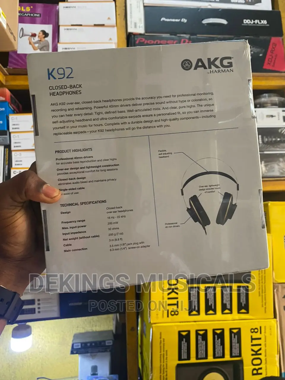 Akg K92 Closed-back Studio Headphone