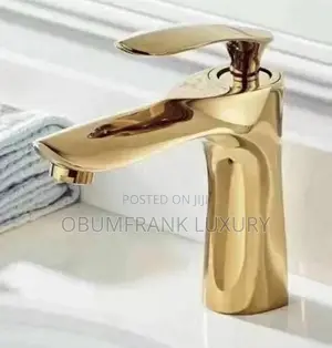 Gold Basin Mixer Tap