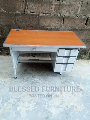 Office Metal Three Drawer Table