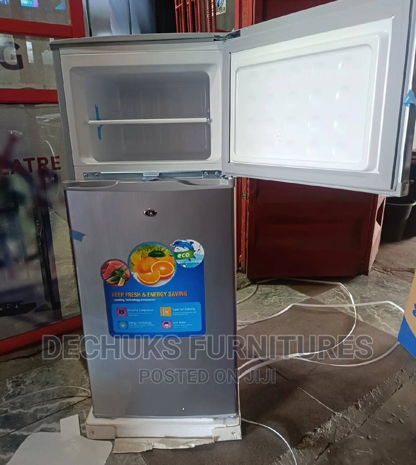 BRAND NEW Polystar Double Door Refrigerator-(182litre)SILVER