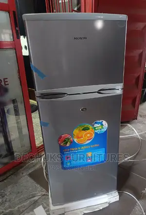 BRAND NEW Polystar Double Door Refrigerator-(182litre)SILVER
