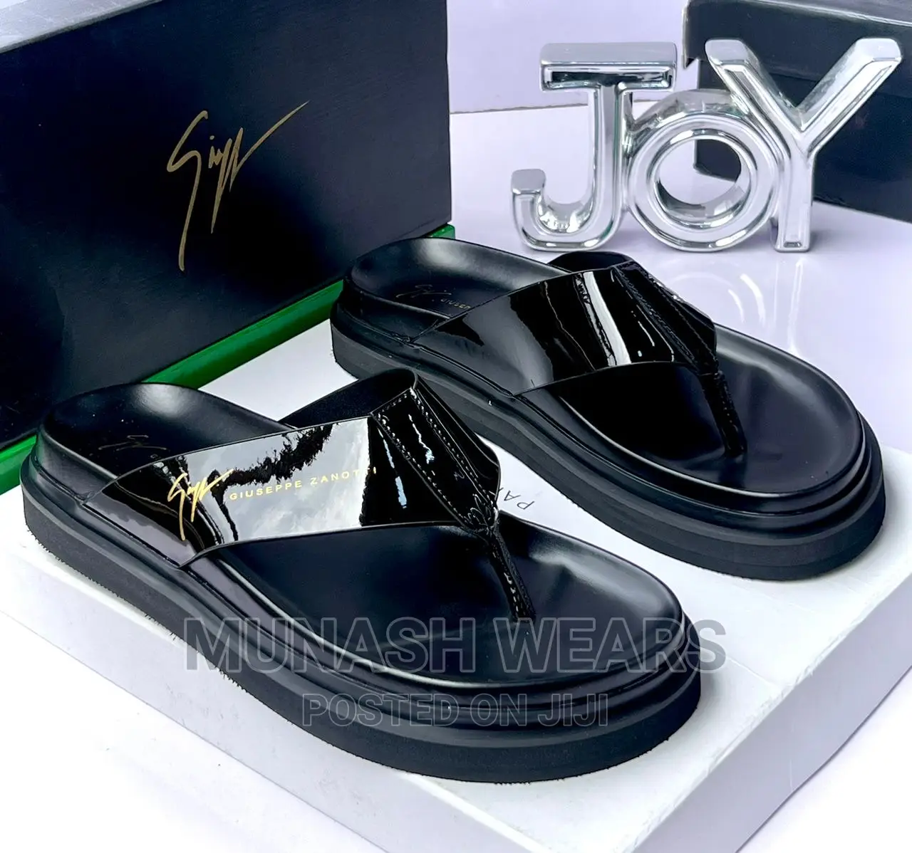 Zanotti Leather Slipers