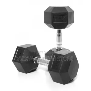 Hex Dumbbell - 10kg Pair - Black
