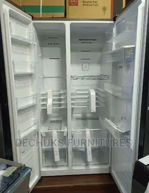 Hisense Black Mirror Side by Side (Water Dispenser)-Fridge
