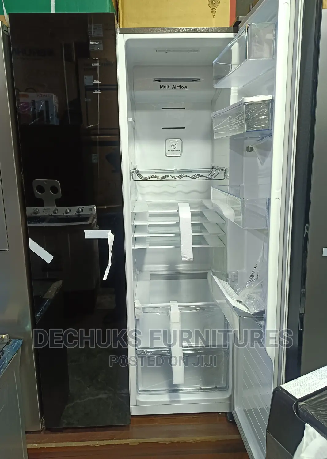 Hisense Black Mirror Side by Side (Water Dispenser)-Fridge