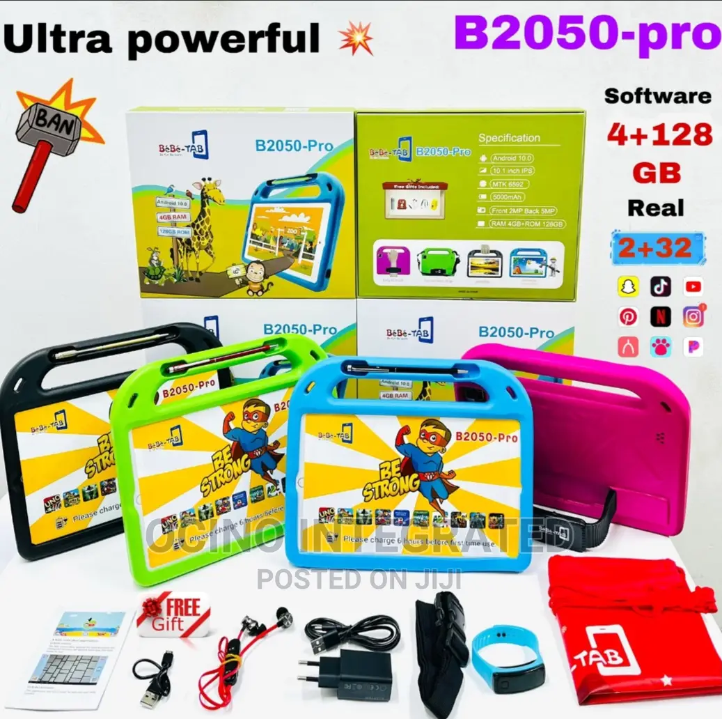10inch Unbreakable Screen SIM Enabled Kids Learning Tablet