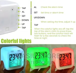 LED Digital Cube Alarm Clock