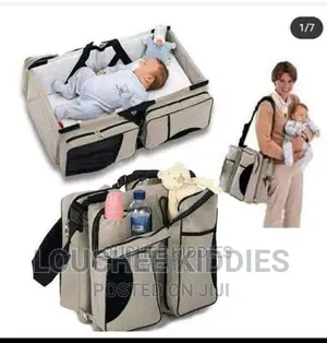 Baby Diaper Bag and Baby Bed
