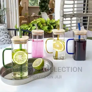 Bamboo Glass Cup With Handle