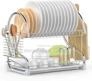 2 Layers Dish Drainer Dish Rack Dish Dryer With Cup Rack