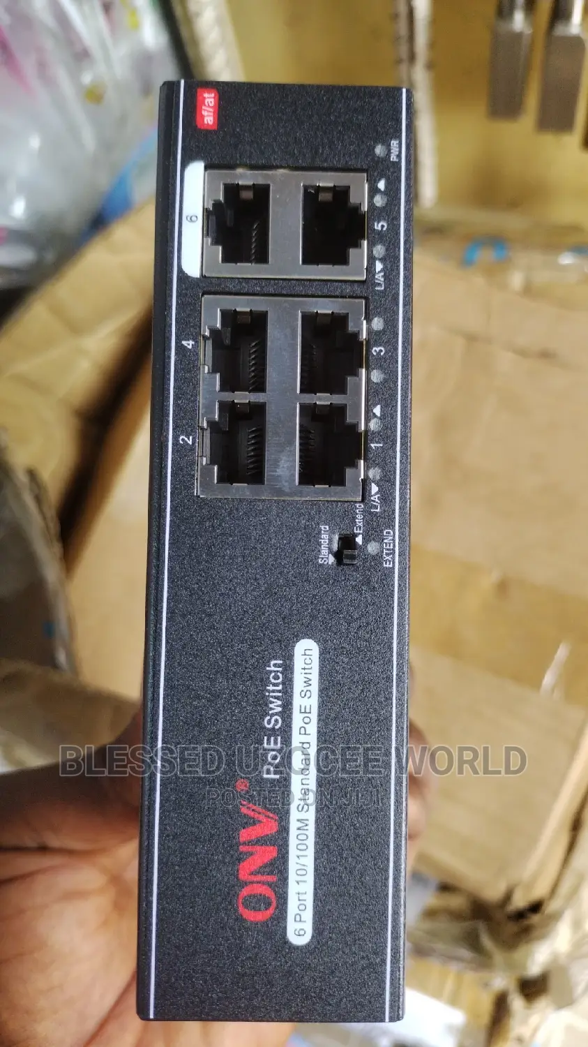4 Port ONV Power Over Ethernet (POE) Switch+ 2 Extra Port