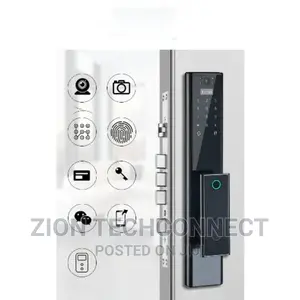 Flat Design Smart Door Lock With Built-in Camera
