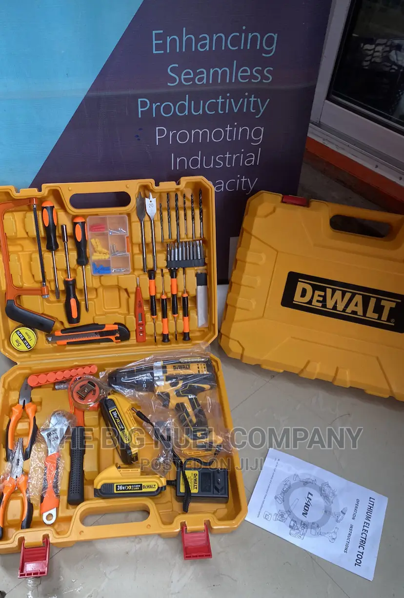 DEWALT Tools Box With Battery Drill 36v